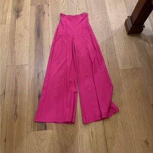 Chic Fuchsia Wide-Leg Women's Pants